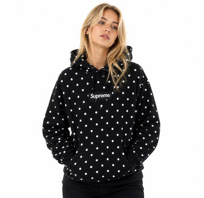 polka dot hoodie