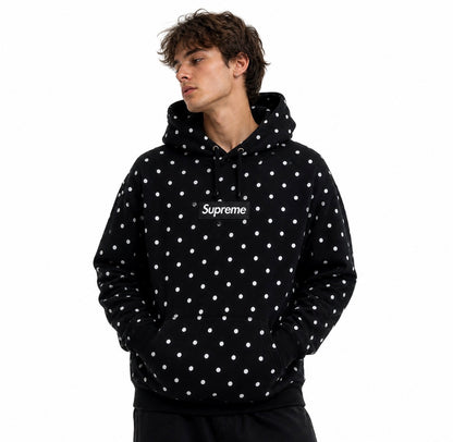 polka dot hoodie