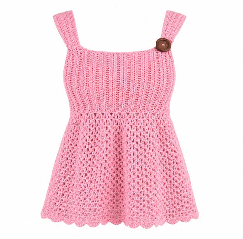 Pink crochet top