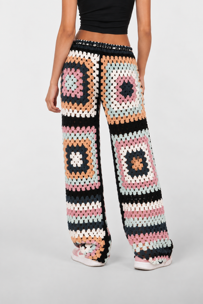 Cozy Bloom Crochet Pants