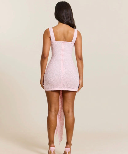 The front lace mini in pink