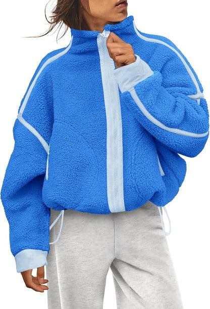 Pink fleece jacket